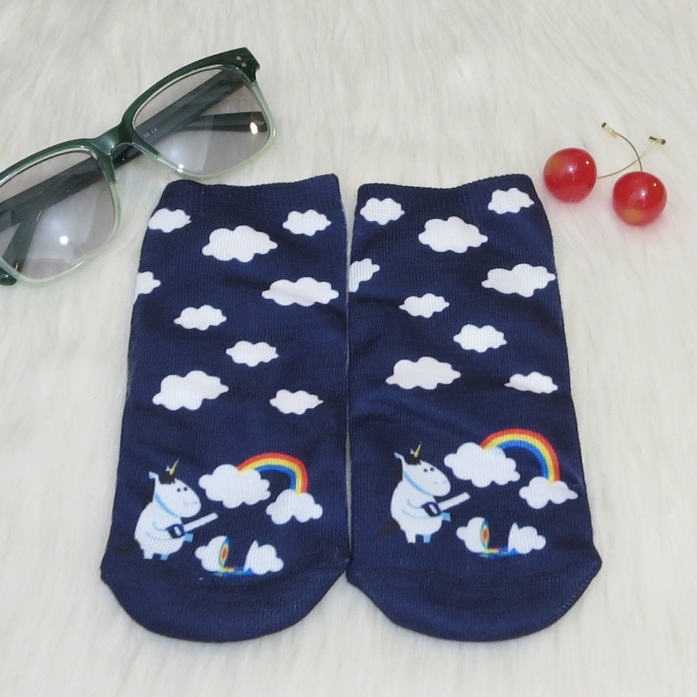 Brand New! Unicorn Cutting Cloud Socks